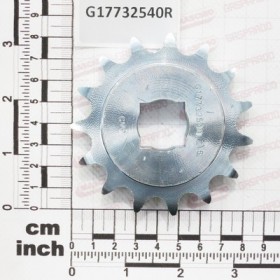 PINION Z15 5/8-3/8 SQ.20,4  ZN