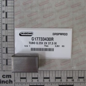 SQ.TUBE 25X 2X 37,5 IX