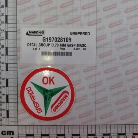 DECAL.GROUP D.70 MM GASP.MASC.
