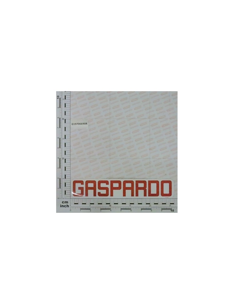 DECAL.GASPARDO H40.