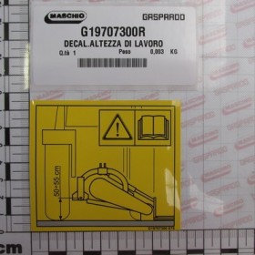 DECAL.WORKING HEIGHT
