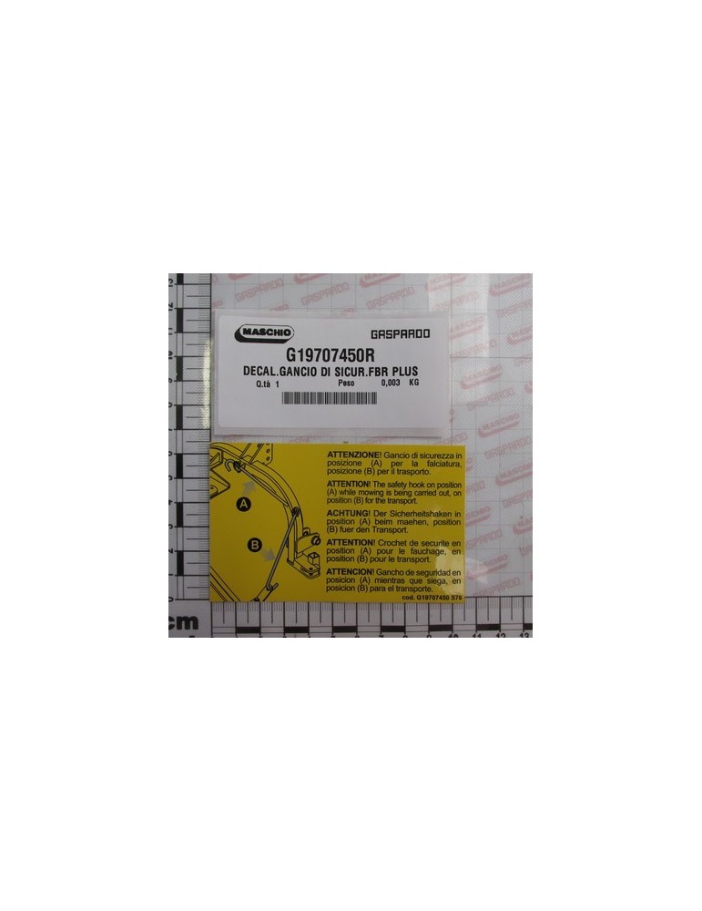 DECAL.HOOK OF SAFETY FBR PLUS