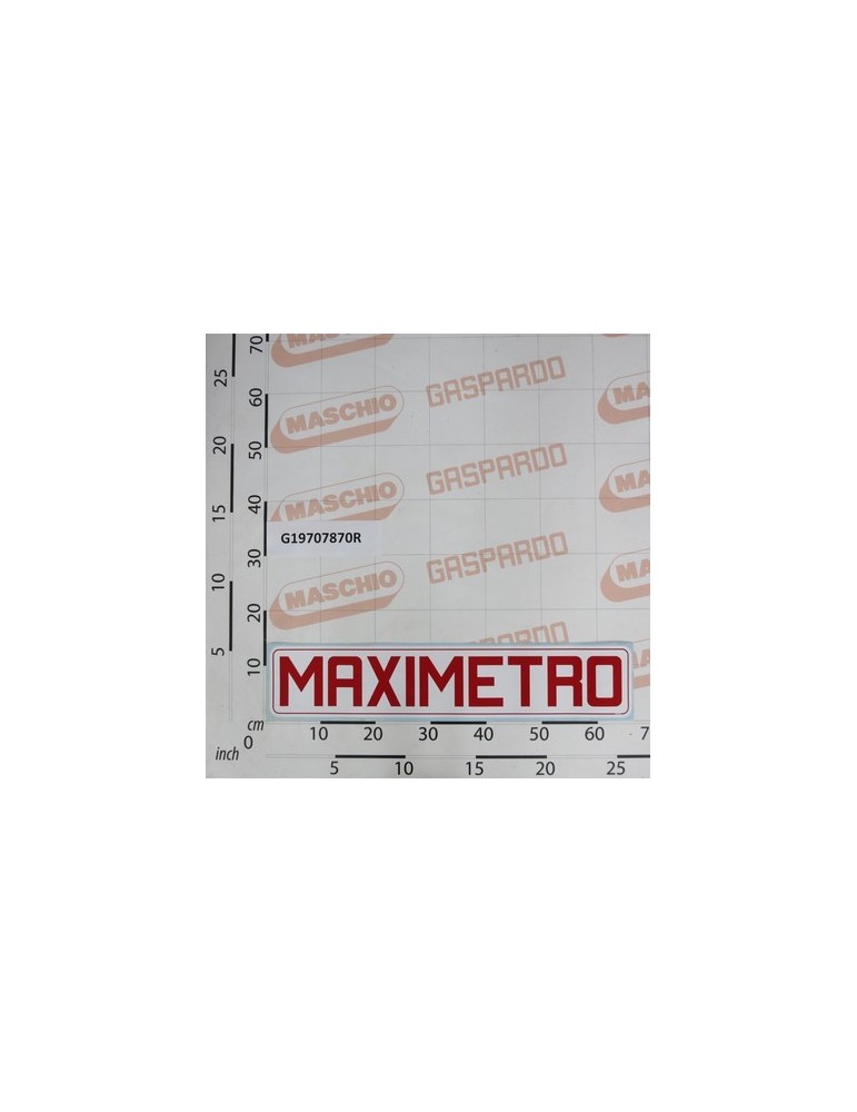 DECAL.MAXIMETRO H90.