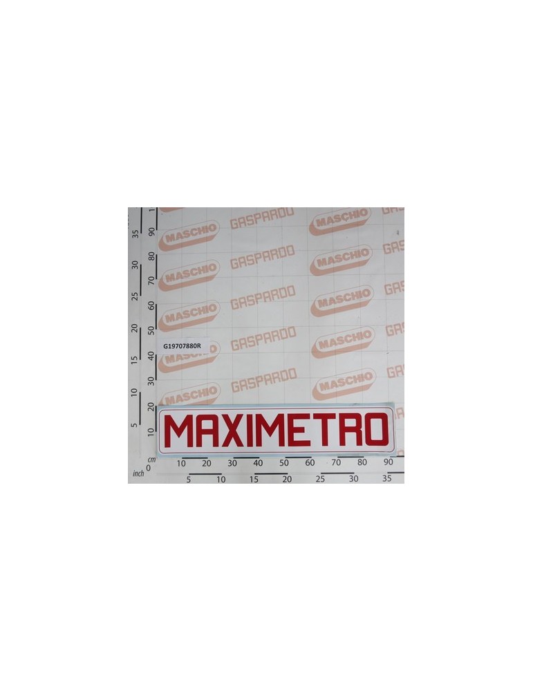 DECAL.MAXIMETRO H125