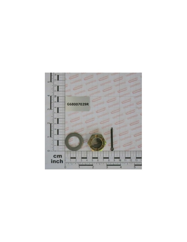 NUT, WASHER, SPLIT PIN - AXLE