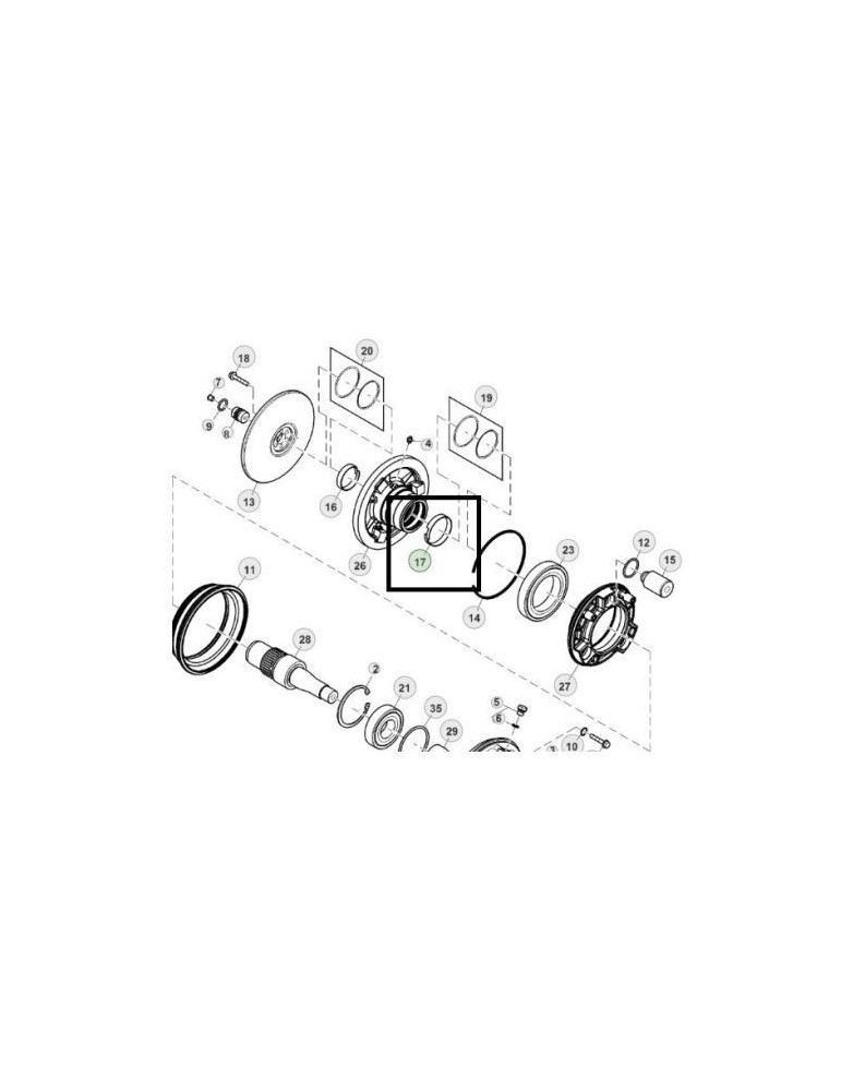 John Deere Inel R335492
