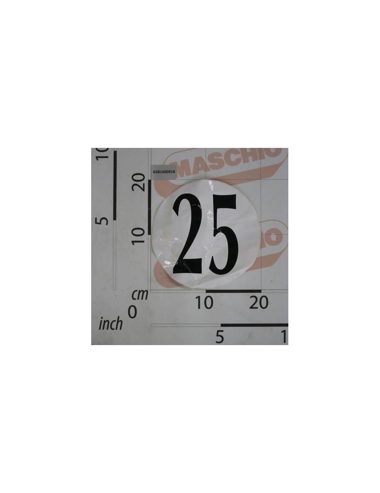 LABEL SPEED LIMIT 25KM/H