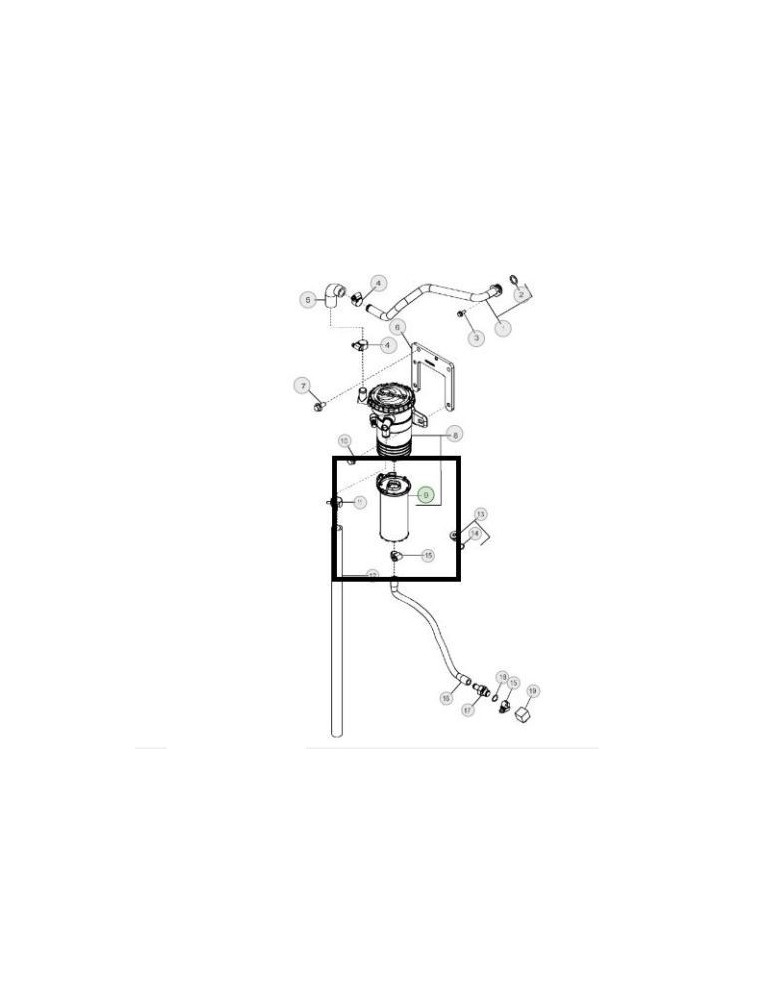 John Deere Filtru Combustibil DZ105100