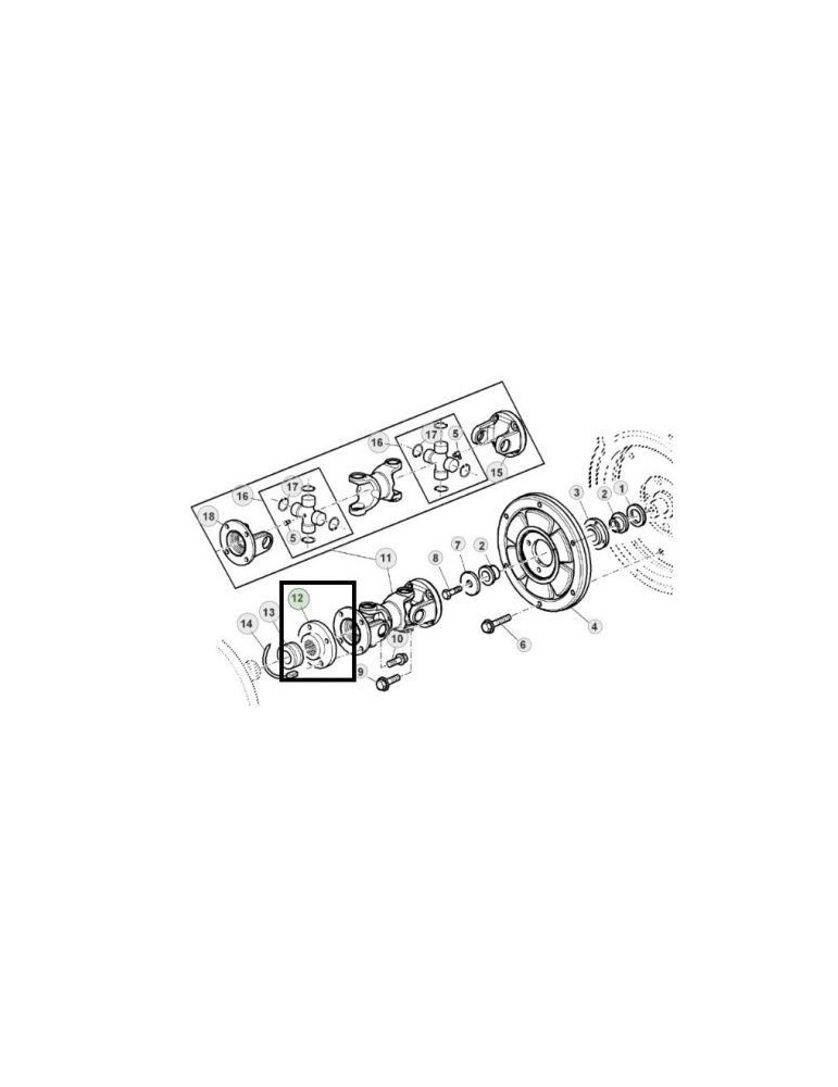 John Deere Flansa L165962