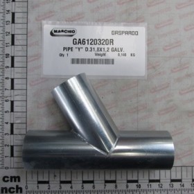 PIPE \"Y\" D.31,8X1,2 GALV.