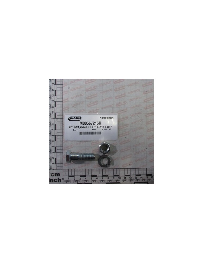 BOLT M12X1,25X40 +NUT+WASHER