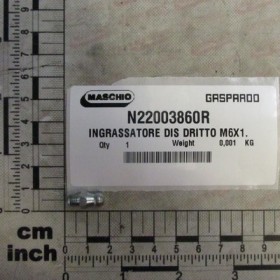 INGRASSATORE DIS DRITTO M6X1.