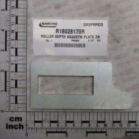ROLLER DEPTH ADJUSTM.PLATE ZN
