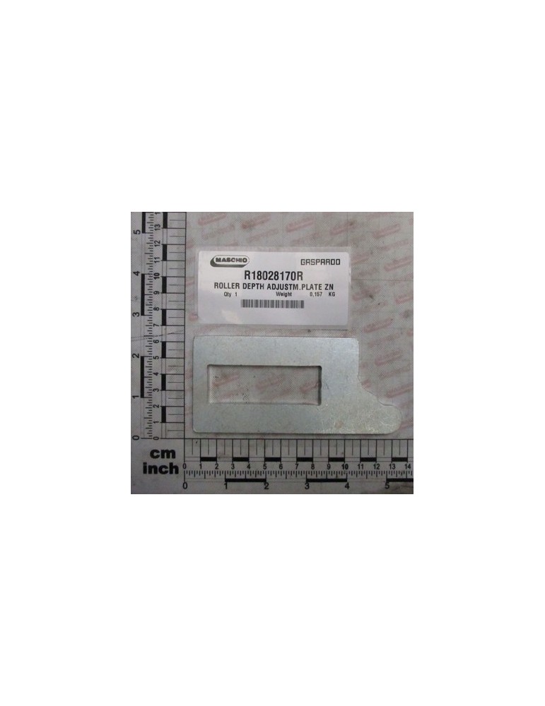 ROLLER DEPTH ADJUSTM.PLATE ZN