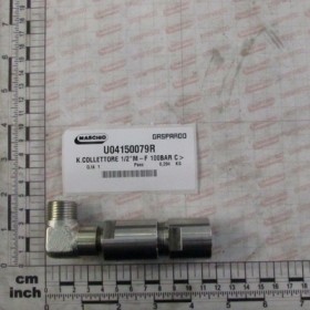 K.COLLETTOR 1/2\"M-F 100BAR CU