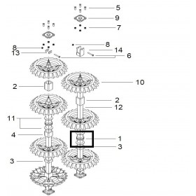 Guttler Distantier Cauciuc 44mm G90400953