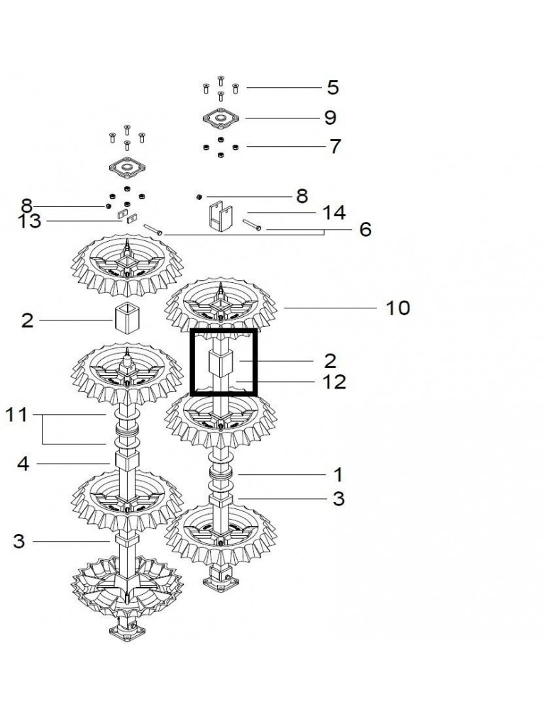 Guttler Distantier Plastic 105mm G90400950