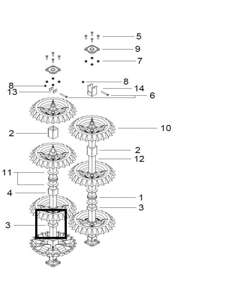 Guttler Distantier Plastic 34mm G10156000