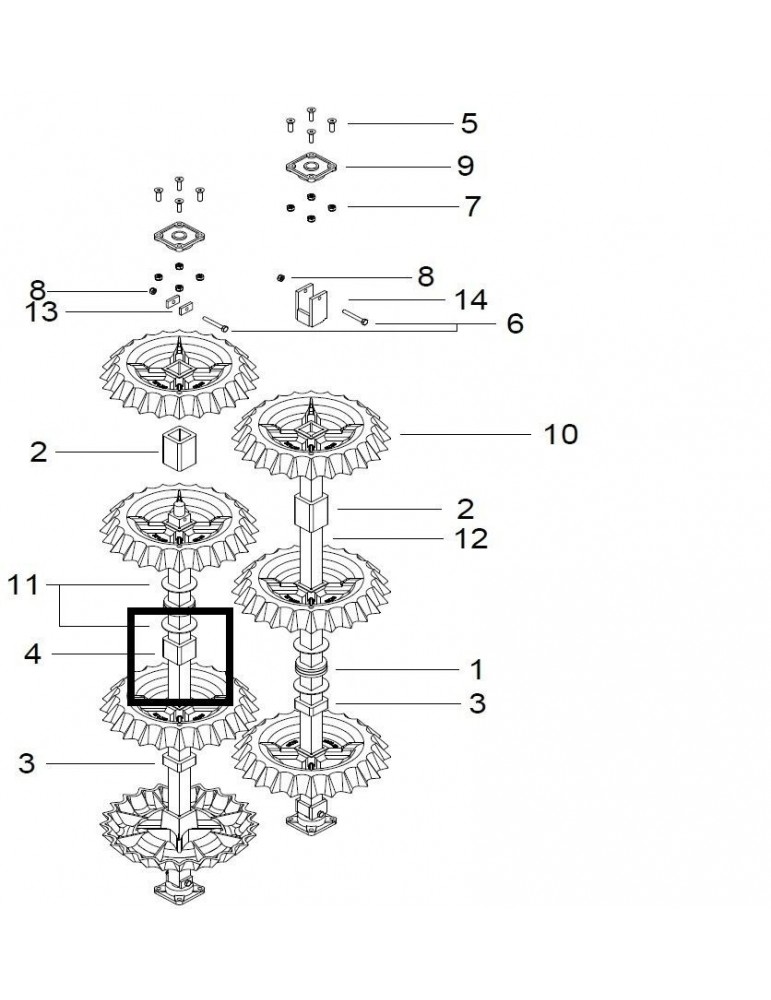 Guttler Distantier Plastic 68mm G90400952