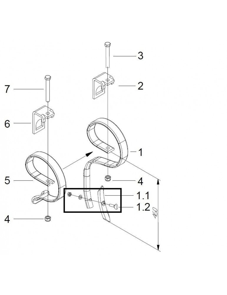 Guttler Surub Varf M10x45 J97004074
