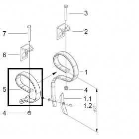 Guttler Arc Auxiliar 45x12 pentru Sapa Elastica L72000200