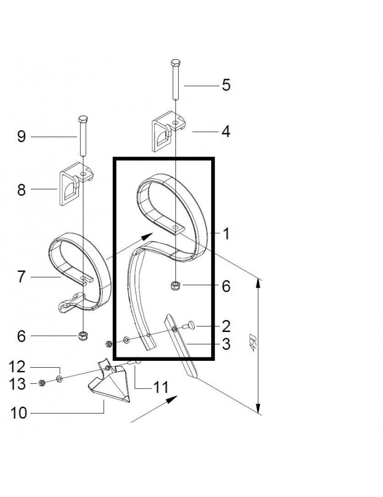 Guttler Sapa Elastica 45x12x490 L72000210