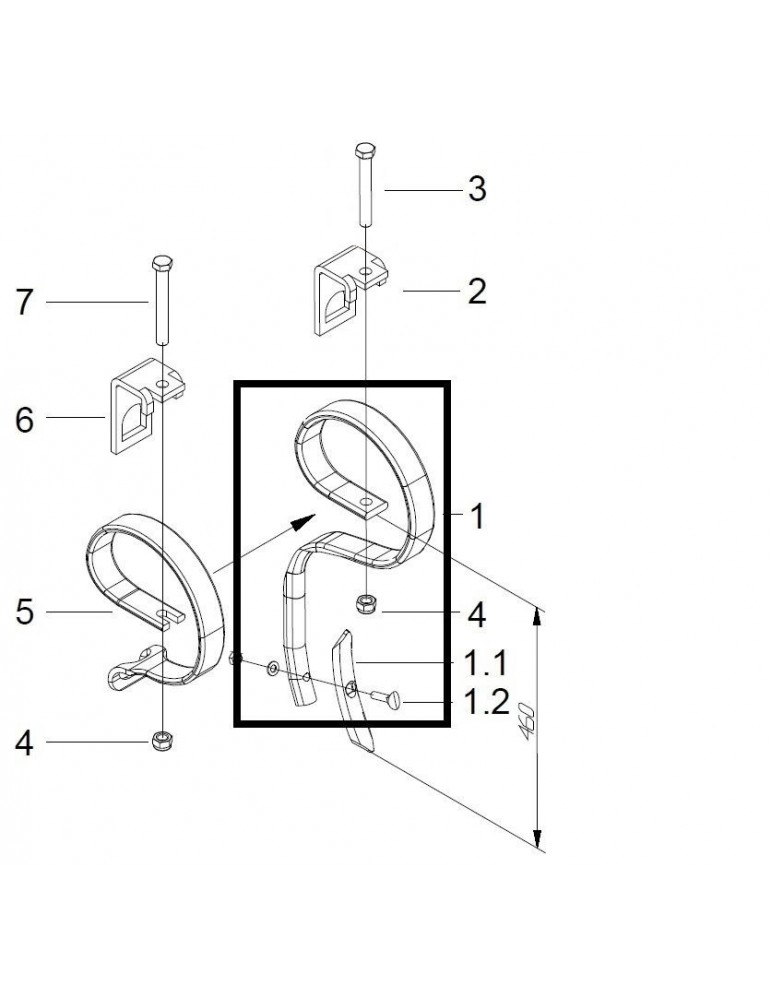 Guttler Sapa Elastica 45x12x560 Completa L97001954
