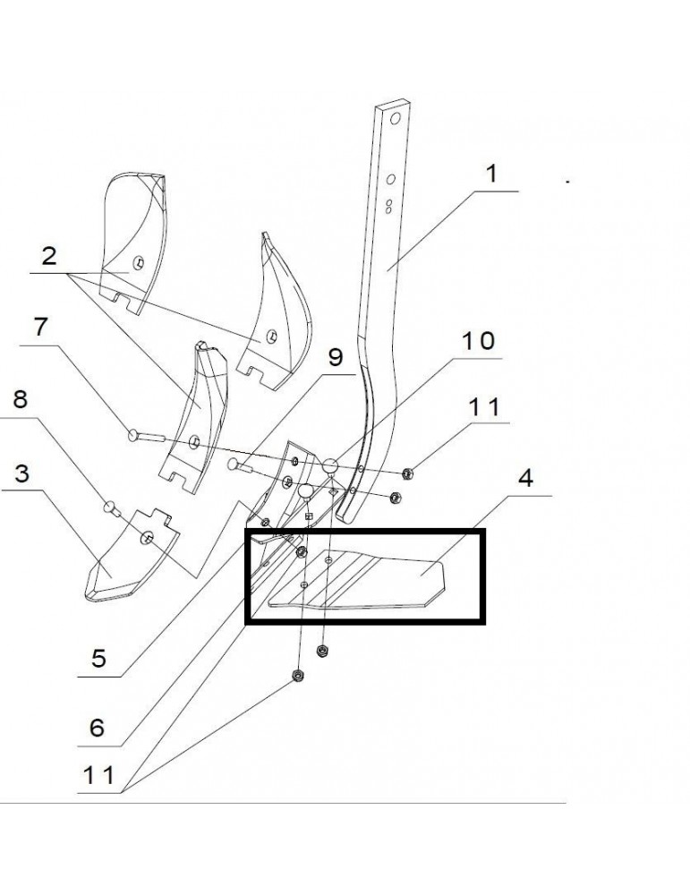 Guttler Cutit Aripa Stanga Sapa Cultivator L97002041