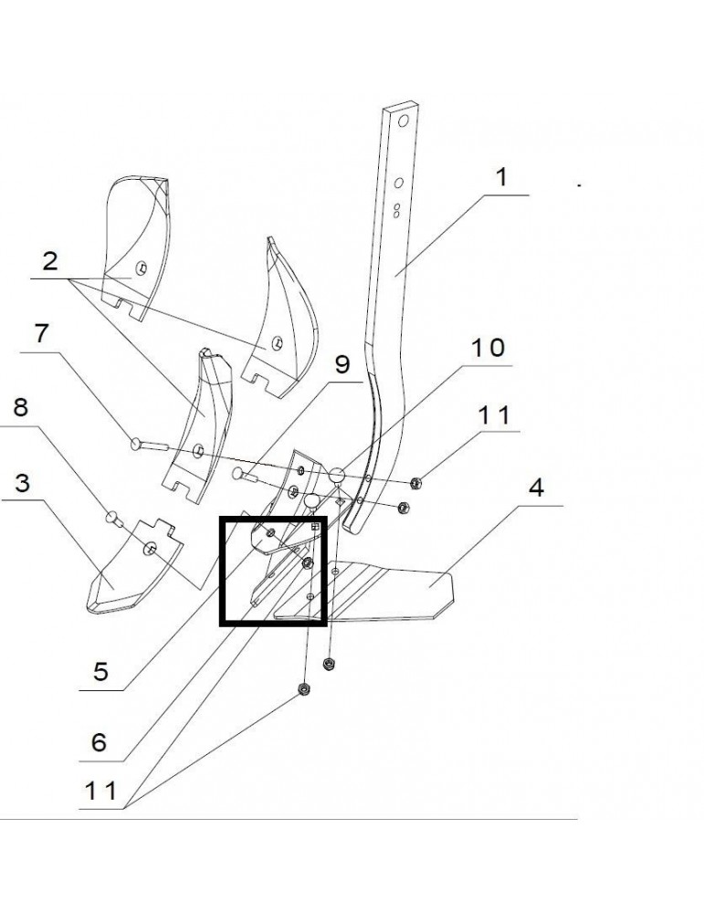 Guttler Cutit Aripa Dreapta Sapa Cultivator L97002040