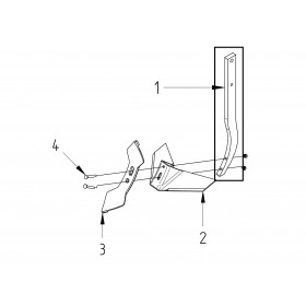 Guttler Suportul Sapei de Cultivator 60x25x820 97006888