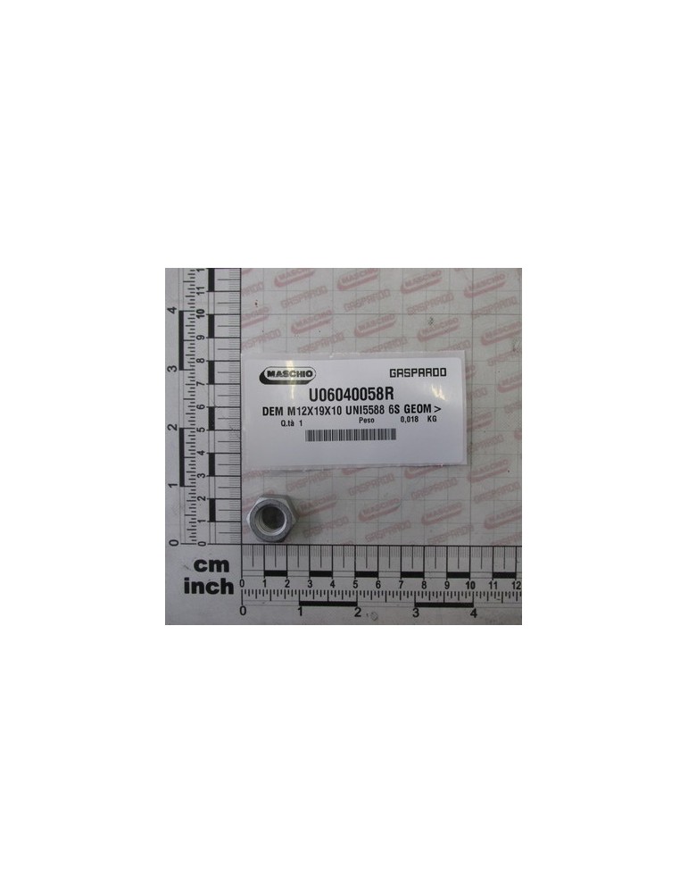 DEM M12X19X10 UNI5588 6S GEOM