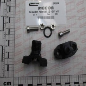 CLAMP 1/2\"+ JUMPER + INOX SCRE