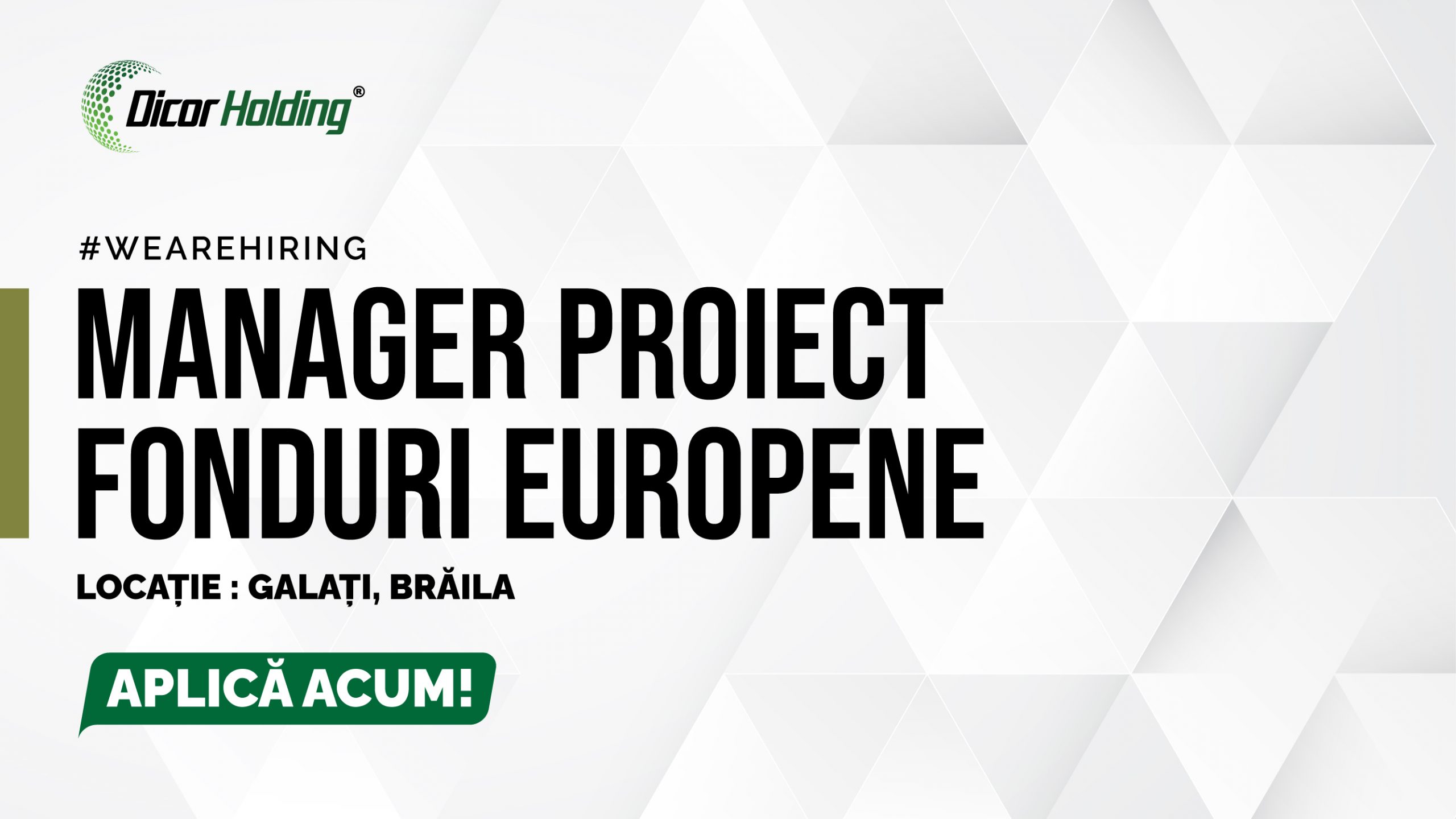 Manager Proiect Fonduri Europene